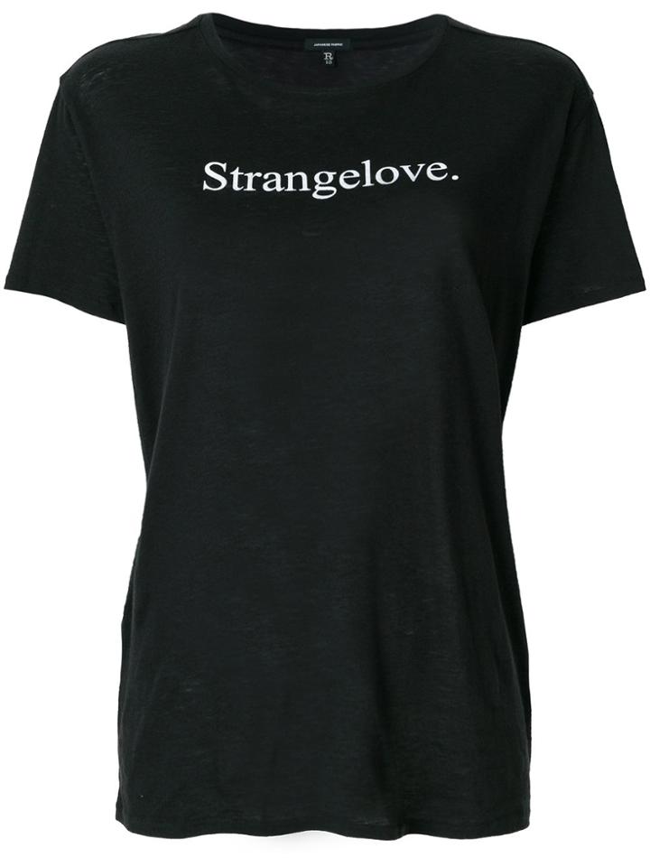 R13 Stangelove T-shirt - Black