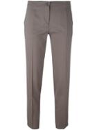 Etro Cropped Trousers, Women's, Size: 40, Grey, Spandex/elastane/wool