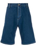 Carhartt Wip Knee-high Denim Shorts - Blue
