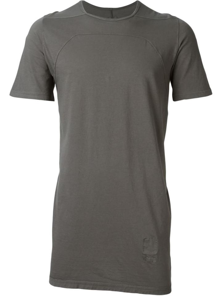 Rick Owens Drkshdw Long T-shirt, Men's, Size: Xxl, Grey, Cotton