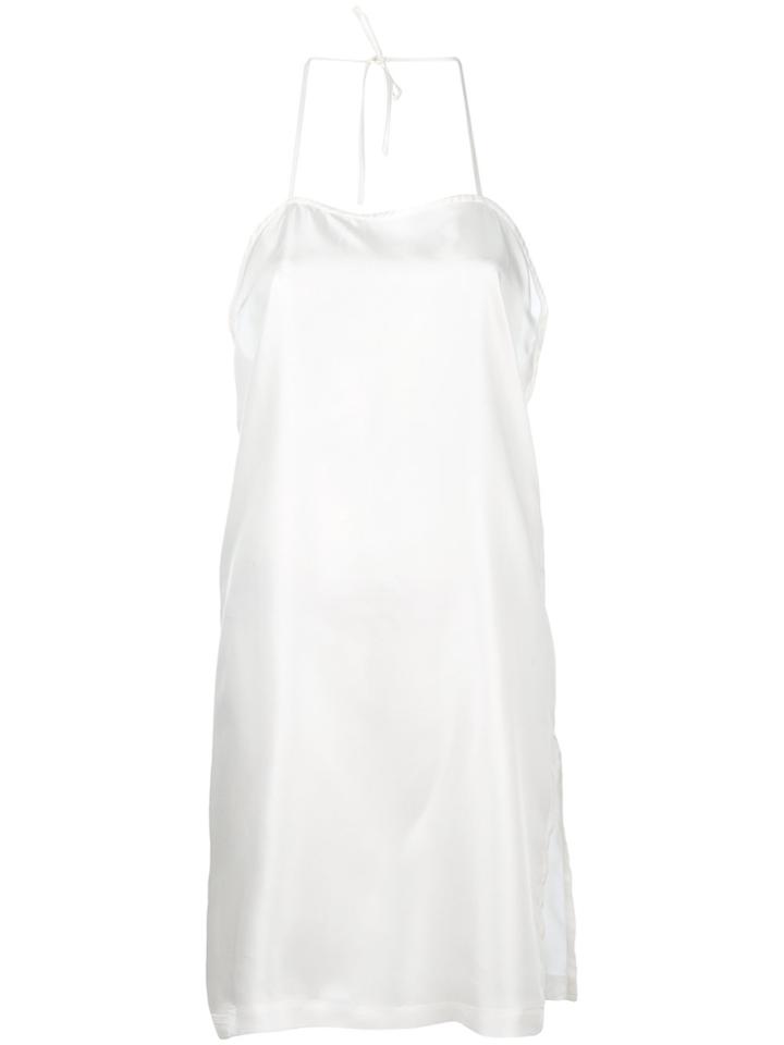 Sartorial Monk Spaghetti Strap Dress - White
