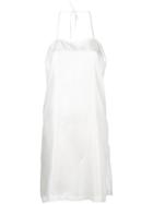 Sartorial Monk Spaghetti Strap Dress - White