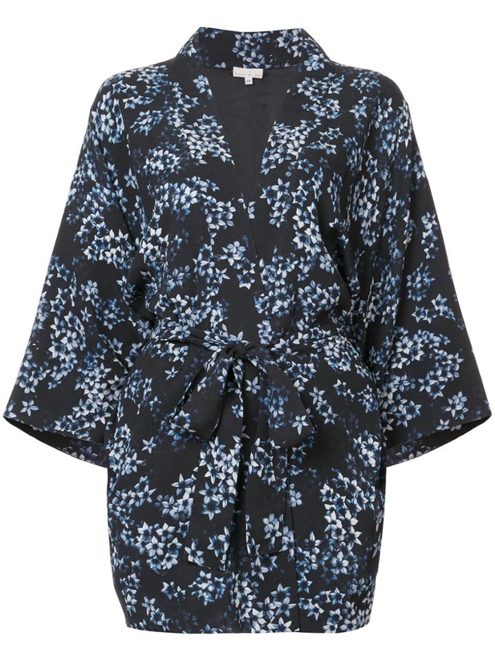 Fleur Du Mal Floral Print Kimono - Blue