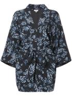 Fleur Du Mal Floral Print Kimono - Blue
