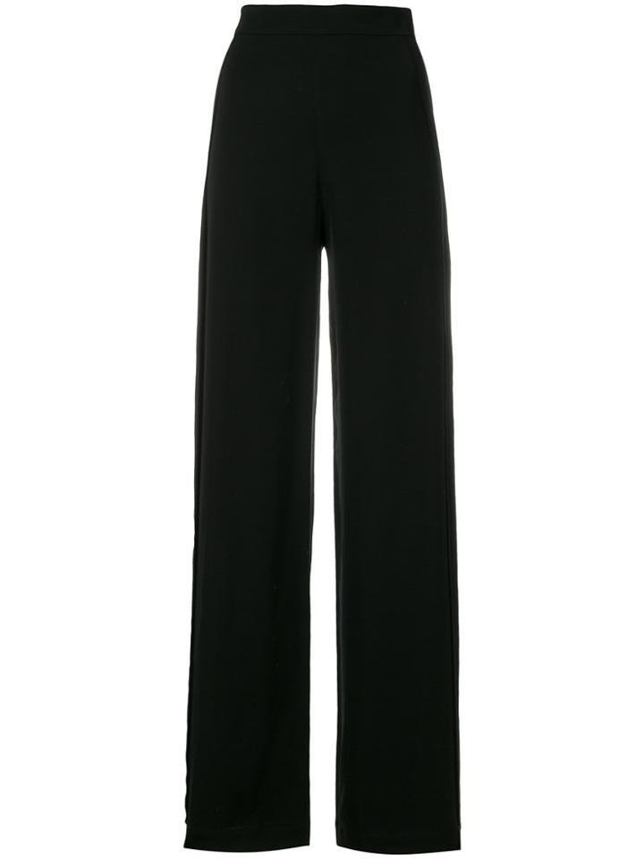 Murmur Fringe Side Panel High Waist Trousers - Black