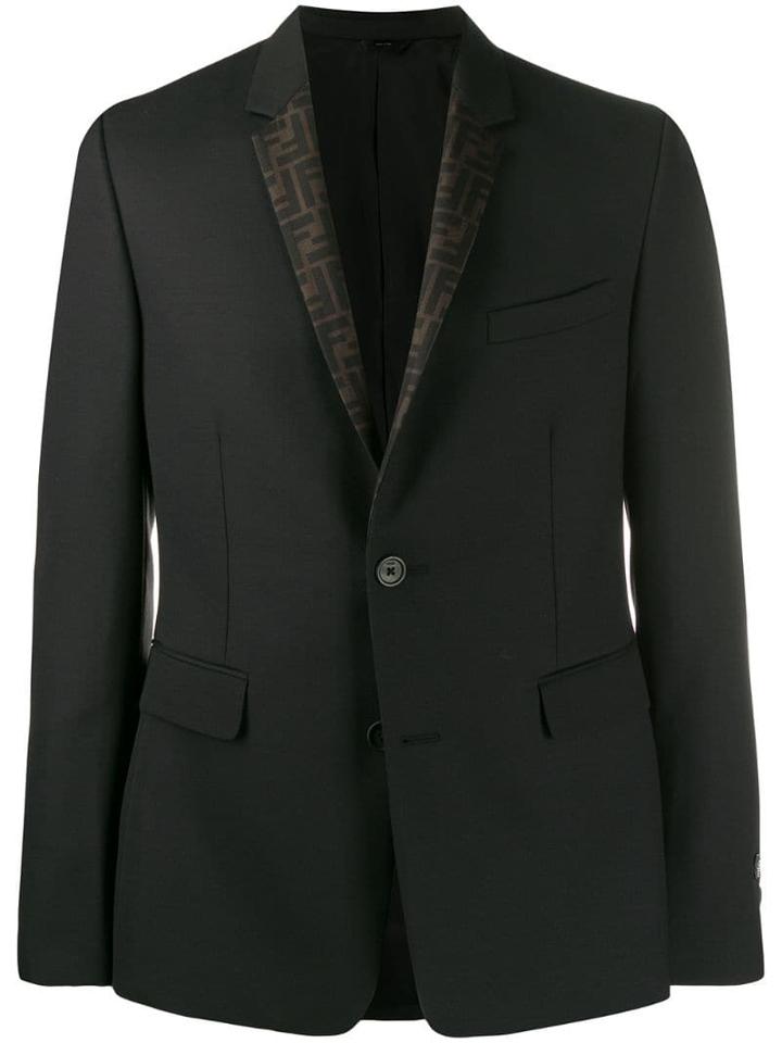 Fendi Reversible Ff Blazer - Black