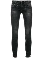 R13 Low Rise Skinny Jeans - Black