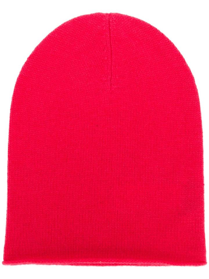 Allude Fine Knit Beanie - Pink