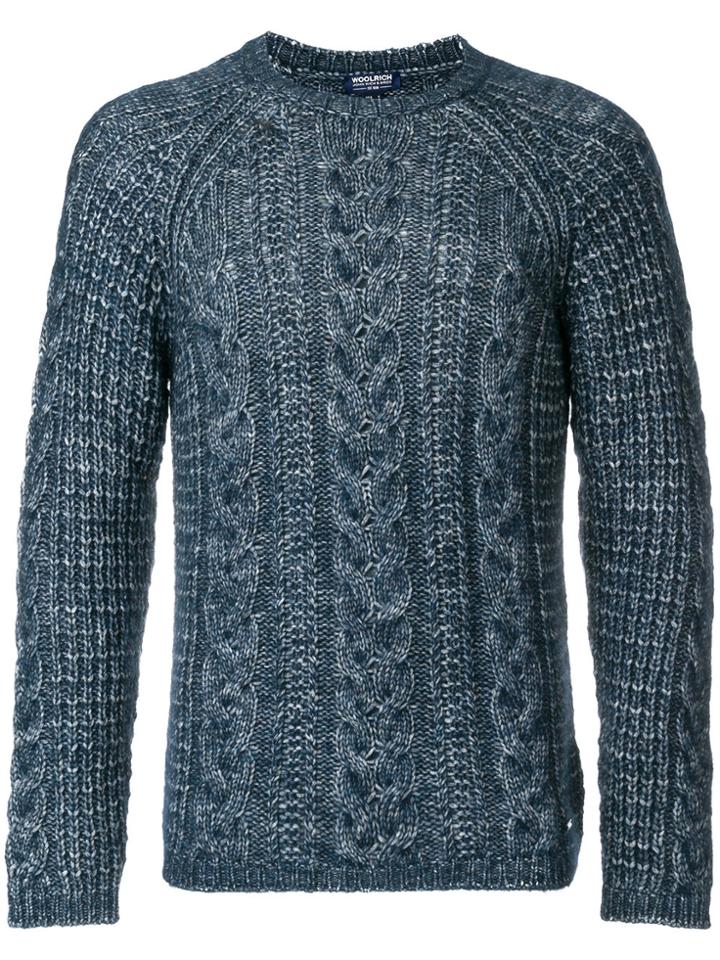 Woolrich Cable Knit Sweater - Blue