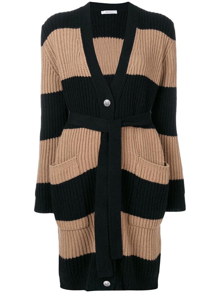 Max Mara Belted Cardi-coat - Black