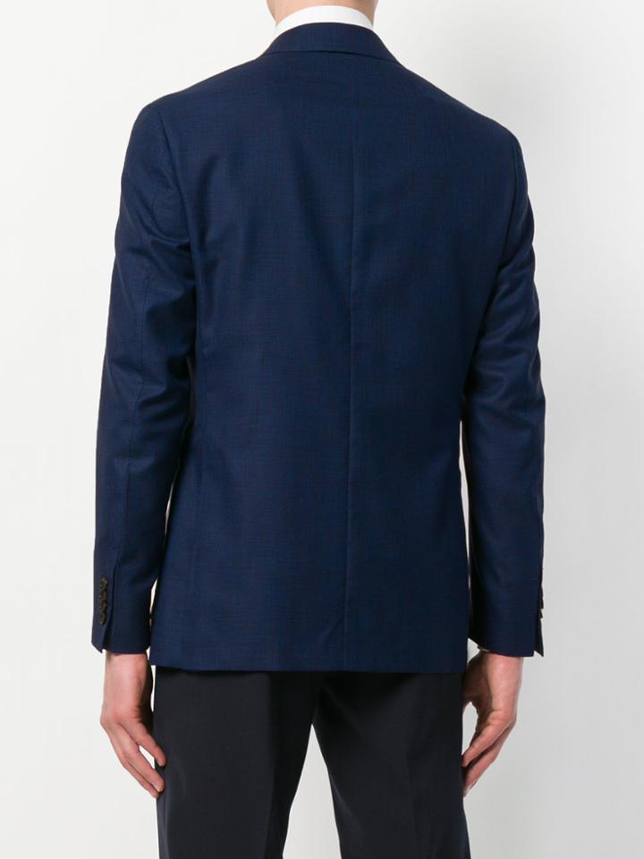 Canali Regular Fit Blazer - Blue