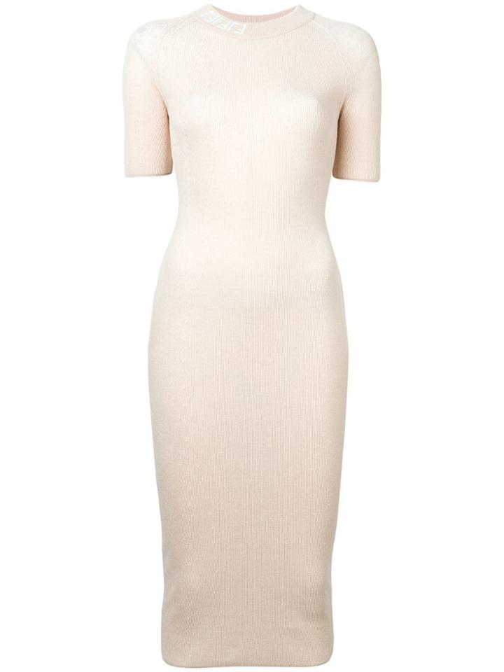 Fendi Fitted Mid-length Dress - Neutrals