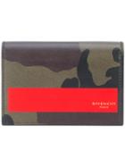 Givenchy Camouflage Print Business Card Case - Black