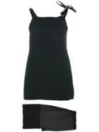 Versace Vintage Lace Shorts Mini Dress - Black
