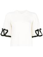 Fendi Ribbed Knitted Top - White