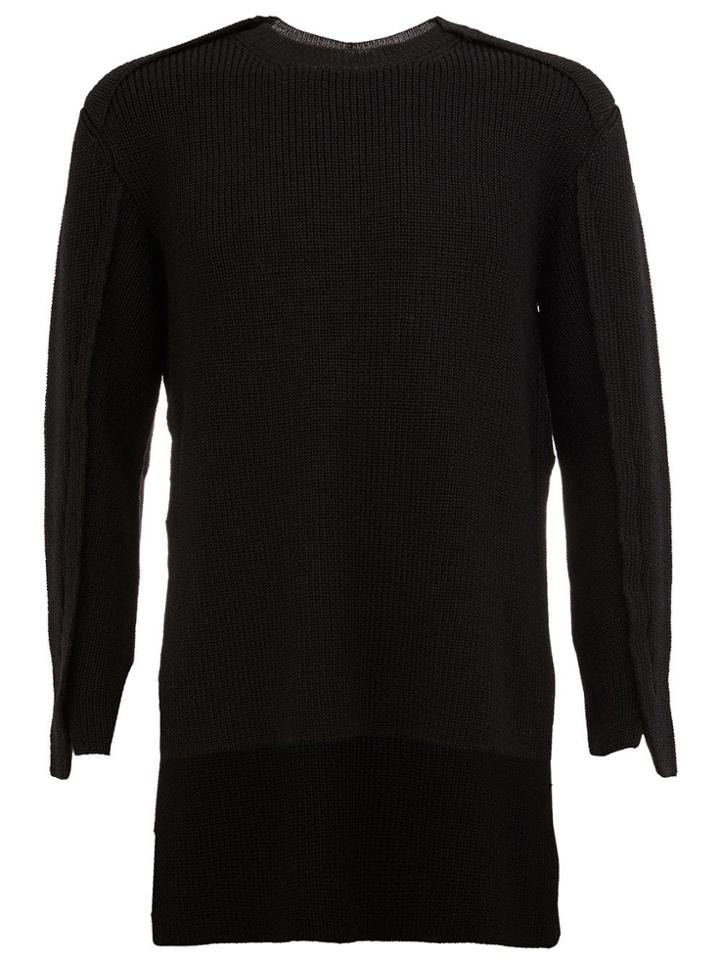 Maison Mihara Yasuhiro Sleeves Detailing Pullover - Black