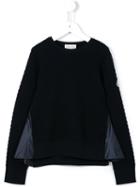 Moncler Kids - Textured Jumper - Kids - Polyamide/polyester/viscose/virgin Wool - 10 Yrs, Blue