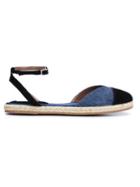 Tabitha Simmons Sebille Espadrilles, Women's, Size: 37, Blue, Canvas/straw/suede/rubber