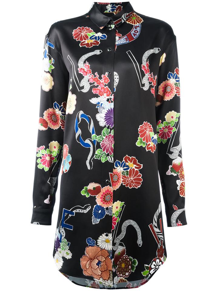Saint Laurent Oriental Love Print Jacket - Black