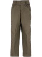 Kolor Loose Fit Trousers, Men's, Size: 1, Green, Cotton