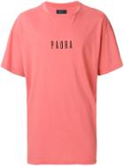 Paura Oversized Logo T-shirt - Pink & Purple