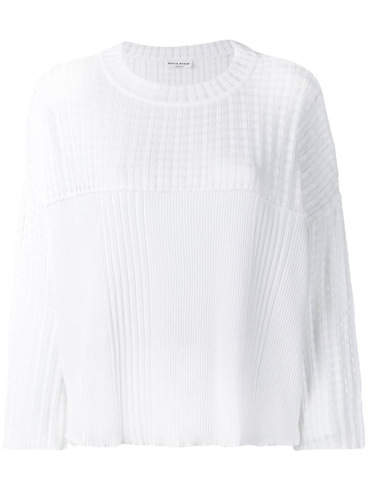 Sonia Rykiel Ribbed Jumper, Women's, Size: Small, White, Cotton/viscose