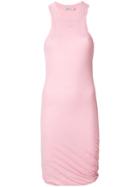 T By Alexander Wang Fitted Sleeveless Dress - Pink & Purple