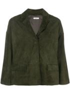P.a.r.o.s.h. Oversized Cropped Jacket - Green