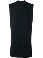 Odeur Mesh Panel Tank Top, Adult Unisex, Size: L, Black, Cotton/polyester
