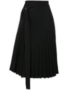 Ioana Ciolacu - Pleated Skirt - Women - Polyester - S, Black, Polyester