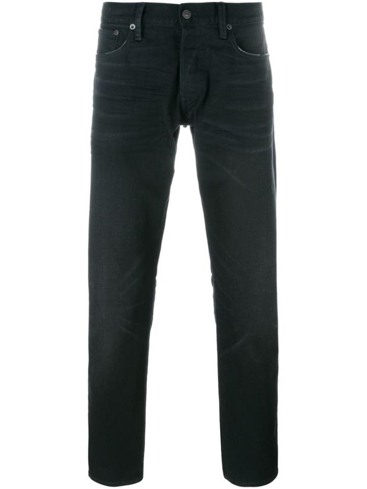 Polo Ralph Lauren Slim-fit Jeans, Men's, Size: 36, Black, Cotton/spandex/elastane