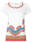 Valentino 'rockstud Star Stripes' T-shirt, Women's, Size: Medium, White, Cotton