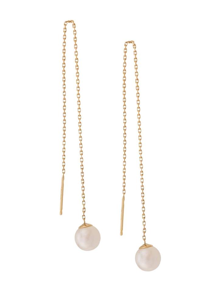 Redline 14kt Yellow Gold Sensuelle Akoya Pearl Chain Earrings