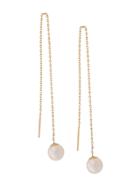 Redline 14kt Yellow Gold Sensuelle Akoya Pearl Chain Earrings
