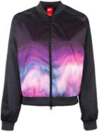 Nike Printed Bomber Jacket, Women's, Size: Small, Black, Polyester/cotton
