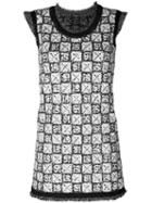 Chanel Pre-owned Sequinned Knitted Dress - Grey