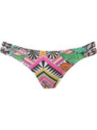 Blue Man Print Mix Bikini Bottom, Women's, Size: G, Polyamide/spandex/elastane