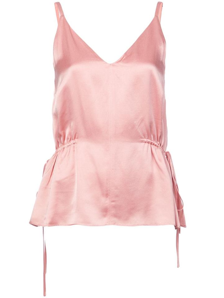 Derek Lam 10 Crosby V-neck Cami With Side Ties - Pink & Purple