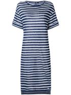 Woolrich Striped Flared Dress - Blue