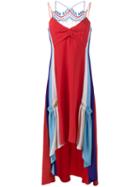 Peter Pilotto Asymmetric Crochet Dress, Women's, Size: 12, Red, Acetate/viscose