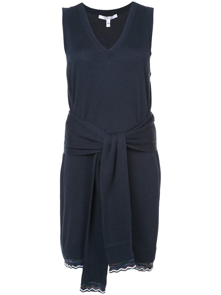 Derek Lam 10 Crosby Tie Waist Knit Dress - Blue