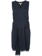 Derek Lam 10 Crosby Tie Waist Knit Dress - Blue