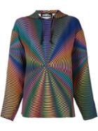 Jeremy Scott Rainbow Hoodie, Women's, Size: 38, Polyester