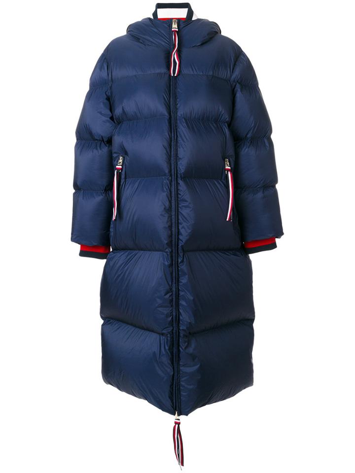 Hilfiger Collection Icon Oversized Down Coat - Blue