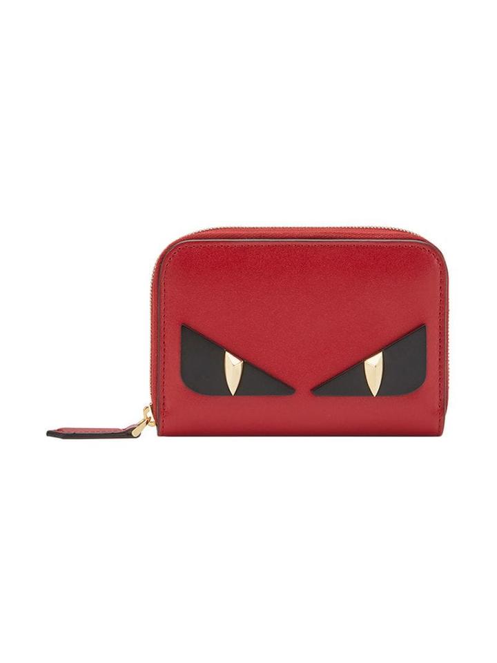 Fendi Mini Zip-around Wallet - Red