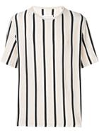 Maison Margiela Striped Shortsleeved Jumper - Neutrals