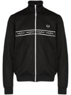 Fred Perry Logo-tape Track Jacket - Black