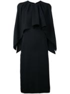 Le Ciel Bleu - Cape Dress - Women - Polyester - 36, Black, Polyester