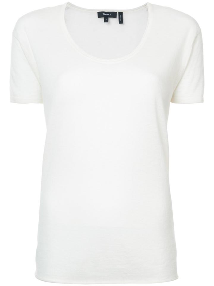 Theory Plain Classic T-shirt - White