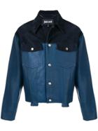 Just Cavalli Contrast Biker Jacket - Blue